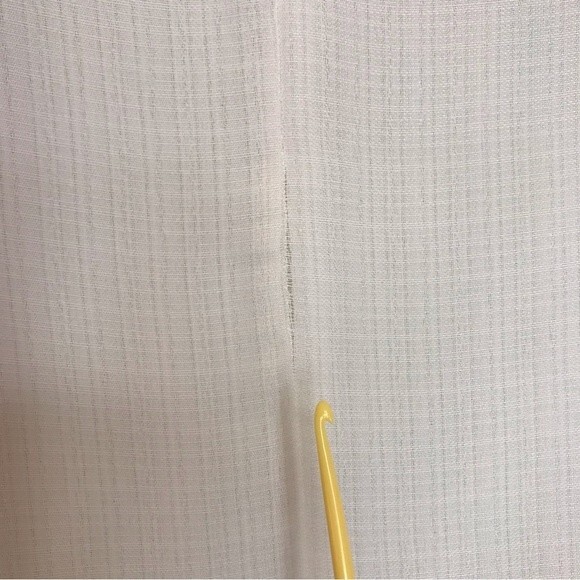 Miami Sequin Puffy Bubble Sleeve Ivory Cream Round Neck Blouse Women's Size XS - Picture 9 of 12